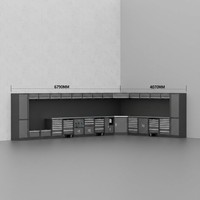 Système de rangement modulaire industriel sur mesure OEM, armoire à outils pour garage et atelier avec établi amovible