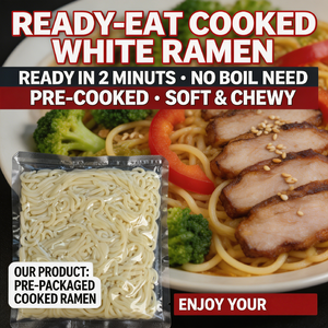 Ramen blanc cuit prêt à manger, faible en sodium, <span class=keywords><strong>sans</strong></span> <span class=keywords><strong>gras</strong></span>, aliment diététique pour le fitness - Product Image 4