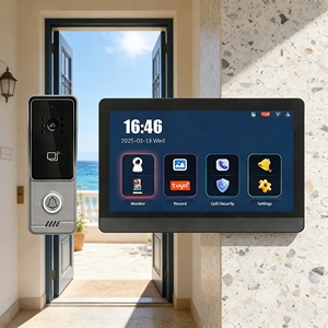 Sonnette <span class=keywords><strong>de</strong></span> <span class=keywords><strong>porte</strong></span> avec caméra IP65 Plug and Play pour une vision nocturne claire, idéale pour les halls d'hôtel et les étages des clients - Product Image 1