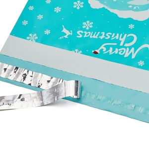 Personalizado impreso lindo Navidad Poly Mailer Holly Santa Claus Elk sobres envío bolsa de correo para decoración de vacaciones embalaje - Product Image 3