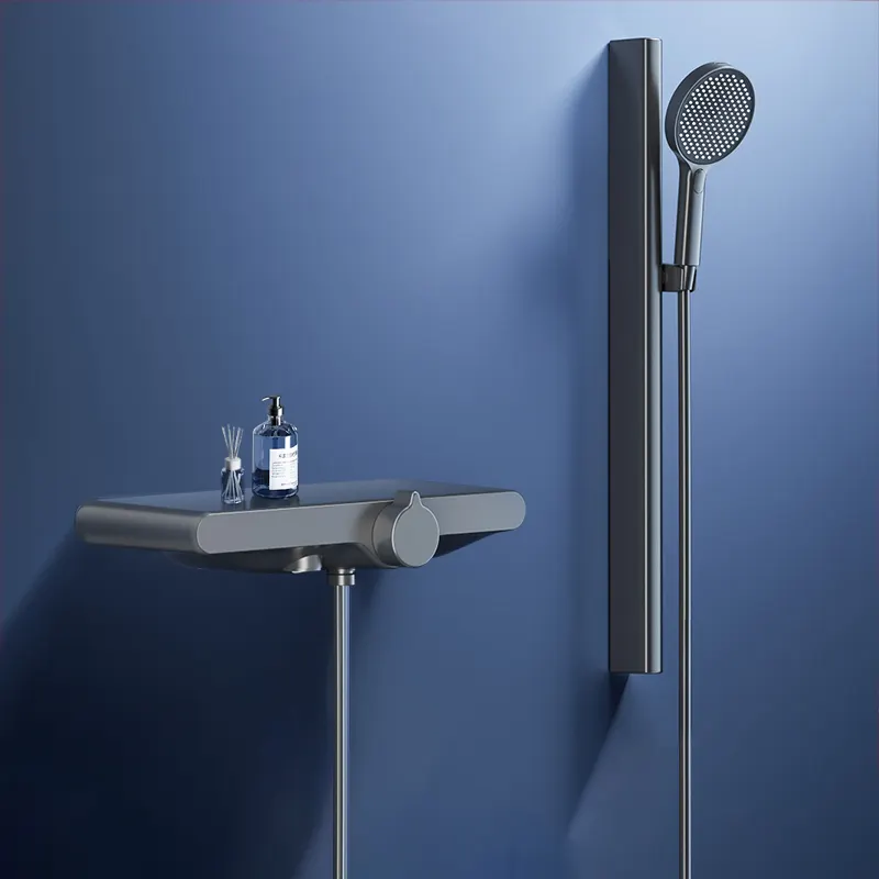 Conceal New European Style Luxus Wand montage Einhand Messing Bad Dusch kopf mischer Edelstahl Wasserhahn Set