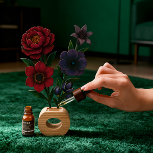 Puzzle 3D en bois de fleurs et d'arbres artificiels pour adultes, fleur de cerisier, fleur en bois DIY pour idées cadeaux créatifs, cadeau de pendaison de crémaillère - Product Image 2