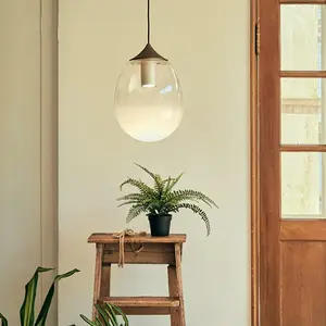 Simple Opal Hanging Lights New Design Modern Style Chandelier Art Glass Globe Pendant Lamp Custom Lamps