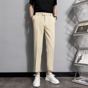 <span class=keywords><strong>Pantaloni</strong></span> da Uomo Nuovo Stile Lunghi Slim Fit a Vita Media Personalizzati Casual Unici Turco-Italiani per Ufficio - Product Image 3