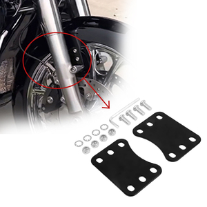 Kit de support de levage de garde-boue avant de moto 21 pouces pour Harley Touring Road Glide, adaptateur métallique à 3 trous avec kit de fixation complet - Product Image 4