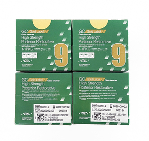 GC Gold Label Fuji 9 ซีเมนต์แก้วไอโอโนเมอร์ชนิดเหลว+ผง สำหรับงานบูรณะและบุผนังฟัน ความแข็งแรงสูง ใช้กับเครื่องมือแบบแมนนวล - Product Image 1