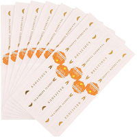 Étiquettes autocollantes en papier enduit 100 % alimentaire personnalisées avec estampage à chaud en feuille d'or pour l'emballage du pain, des gâteaux et des pâtisseries