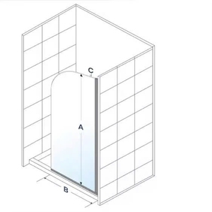 Charnière pivotante moderne en aluminium pour porte de douche, idéale pour les salles de bain d'appartements et d'hôtels, durable, résistante à la corrosion, pour porte en verre sans cadre - Product Image 2