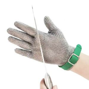 Gants en fil d'acier inoxydable haute résistance, protection contre les coupures de niveau 5 pour la sécurité industrielle - Product Image 5