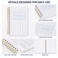 Carnet à spirale A5 personnalisé, style esthétique, épaissi, portable, journal, cadeau pour étudiant, fournisseur de papeterie pour la rentrée scolaire