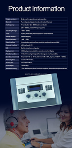 Audiômetro Profissional de Alta Precisão Ecológico com Bateria de Íon de Lítio, Teste Auditivo Portátil, Classe de Condução Aérea e Óssea - Product Image 6