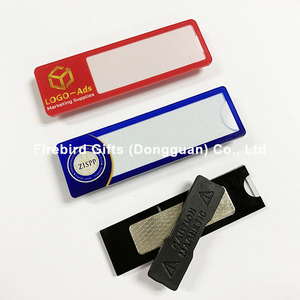 Tùy Chỉnh Tái Sử Dụng Khách Sạn Nhân Viên Nhân Viên Tên Huy Hiệu Tái Sử Dụng Nam Châm Acrylic Nhựa Tên Tag - Product Image 2