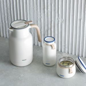 ¡La base de calidad fantástica gira suavemente! Frasco de vacío de mesa de acero inoxidable Latte 1,3 1.8L Cafetera manual portátil - Product Image 5