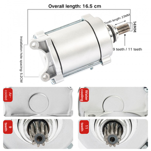 Nouveau Moteur de Démarrage CG200 Refroidi par Eau/Air pour Motocyclettes à Trois <span class=keywords><strong>Roues</strong></span> Zongshen Lifan 175, 9 Dents, Matériau Cuivre, YiQiao - Product Image 2