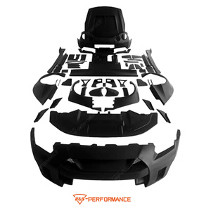 Accessoires automobiles : Kit carrosserie large style LB de deuxième génération pour Nissan <span class=keywords><strong>GTR</strong></span>, comprenant pare-chocs avant et spoiler de capot - Product Image 1
