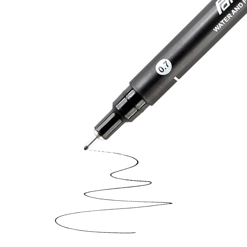 जेल पेन के साथ कस्टम लोगो रबड़ काले रंग स्याही फिर से भरना से दूर घर्षण ठीक बिंदु टिप हस्ताक्षर रोलर कलम 0.7mm