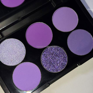 Bảng phấn mắt màu tím cực tím 6 màu siêu sắc tố, nhãn hiệu riêng tùy chỉnh - Product Image 4