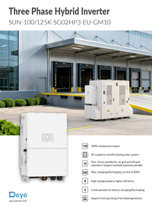 Inversor Solar Híbrido Triple SUN-125K-SG02HP3-EU-GM10 de 100KW 125KW, Trifásico, Alto Voltaje, Entrada de 150-800V, 98.7% de Eficiencia - Product Image 5