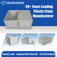 Caisse pliable empilable en plastique perforé pour pièces automobiles et composants de rechange