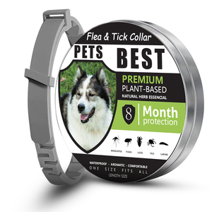 <span class=keywords><strong>Collier</strong></span> anti-puces et anti-tiques personnalisé avec rivets, protection de 8 mois, taille ajustable pour chiens et chats - Product Image 2