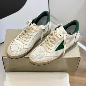 Nuevo Diseño, Zapatillas Deportivas Blancas con Suela Dorada y Cordones, Estilo Super Goose, con Brillo, Clásicas de Verano, con un Toque Sutil de Brillo, para Mujer - Product Image 3
