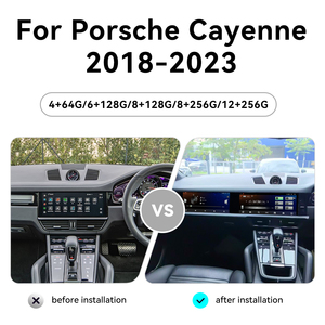 High Quality and Luxury double 12.3 Inch Co-Pilot Screen for Porsche Cayenne 2018-2023 Car Auto Stereo GPS Multimedia <strong>Player</strong> - Product Image 3