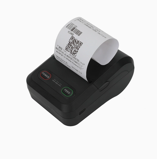 58mm Portable Handheld  Mini Thermal Printer for Apple and Android Phone Delivery Receipts