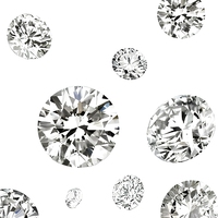 Crafans 50 pièces de zircone cubique synthétique de laboratoire, taille brillant, transparente, à facettes, pour embellissement, en vrac, 5 tailles, pour DIY ongles