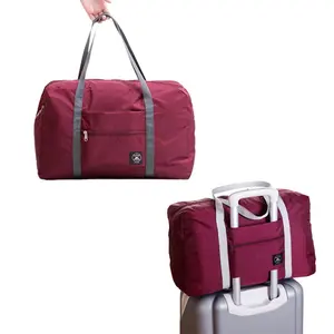 行业中国批发旅行袋可重复使用定制RPET可折叠收纳袋衣服折叠袋旅行