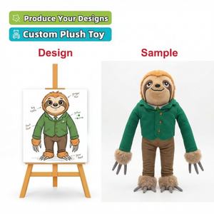 Peluches Personalizados con Logotipo, Fabricante de Juguetes de Peluche, Peluche de Perezoso Personalizado, Peluche de Garra Gris, Muñeco de Peluche - Product Image 1