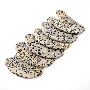 <span class=keywords><strong>Jaspe</strong></span> dálmata de corazón natural, piedra Natural gua sha, herramienta de masaje facial, nueva moda - Product Image 5
