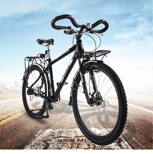 Bicicleta Urbana de 26 Pulgadas, 7 Velocidades, Frenos de Disco Shimano, Horquilla Delantera con Absorción de Impactos, Transmisión por Eje, para Hombre/Mujer, Aleación de Aluminio, 100 kg - Product Image 1