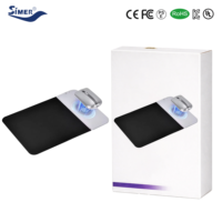 Souris sans fil KC Battery et chargeur 15W, pack 2.4G BT double mode en alliage d'aluminium