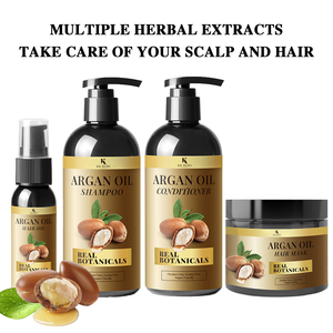 Champú y Acondicionador de Aceite de Argán Más Vendido - Cuidado Marroquí con Queratina - <span class=keywords><strong>para</strong></span> Cabello Rizado, Liso, Seco y Dañado - Product Image 2