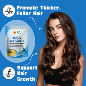 OEM ซื้อแบบขายส่ง วิตามินกัมมี่บำรุงเส้นผม ช่วยเสริมสร้างโครงสร้างคอลลาเจน กระตุ้นการผลิตเคราติน บำรุงรากผมและหนังศีรษะ - Product Image 6