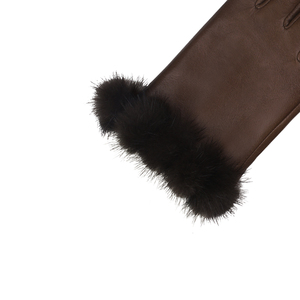 Dames De <span class=keywords><strong>Luxe</strong></span> <span class=keywords><strong>Hiver</strong></span> Chaud Gants En Cuir Femmes Gants - Product Image 3