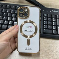 Coque de téléphone magnétique transparente personnalisée avec logo pour iPhone 17 16 15 14 13 12 11 Pro Max XS XR Mini Plus, protection d'objectif, vente en gros