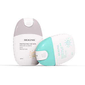 Emballage de bouteille de protection solaire en plastique <span class=keywords><strong>fluide</strong></span> personnalisé écologique avec bouchon à rabat - Product Image 5
