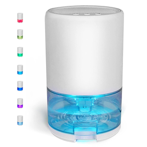 El mejor deshumidificador pequeño para el hogar, deshumidificador inteligente con tanque de agua de 1000ML, luces de 7 colores, deshumidificador de aire de apagado automático - Product Image 1