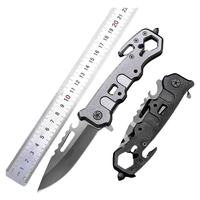 Couteau de poche multiple pour EDC Conspirator Button Lock Couteau pliant