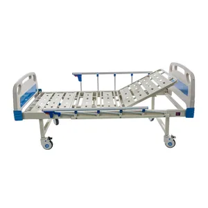 Hospital Equipment Patient Adjustable Medical Bed One Crank Bed Simple 1 Function Manual Hospital Bed