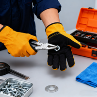 Gants de travail en cuir nubuck à doigts entiers, gants de sécurité antistatiques texturés pour salle blanche, compatibles écran tactile, pour la manipulation d'appareils électroniques