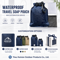 Sac à savon léger et imperméable, porte-savon de voyage à séchage rapide, en maille de nylon, trousse de toilette portable pour le camping et la randonnée, modèle C-24