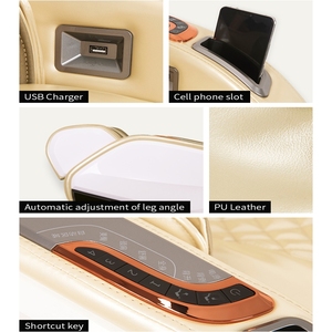 Silla de masaje reclinable con calefacción de airbag eléctrica al por mayor, silla reclinable de estiramiento de gravedad cero 2D inteligente para oficina en casa con masaje - Product Image 4