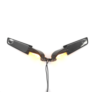 Accessori Moto Specchietti Retrovisori Alari a LED Regolabili Girevoli con Indicatori di Direzione per YAMAHA R1 R15 R25 R3 <span class=keywords><strong>R6</strong></span> R125 - Product Image 4