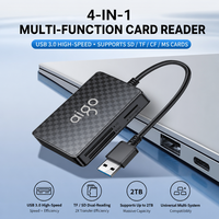 Lecteur de cartes mémoire portable USB 3.0 4 en 1 SD TF CF MS, adaptateur multi-formats pour console Switch, drone, appareil photo, ordinateur portable, PC