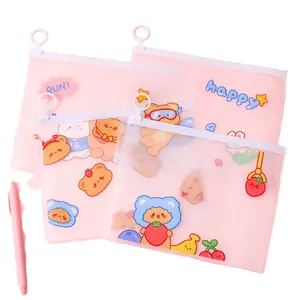 Small dinosaur ring file bag student waterproof zipper pencil bag socks swimsuit bag