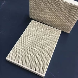 Planche de <span class=keywords><strong>barbecue</strong></span> en céramique nid d'abeille infrarouge carrée 132x92x13mm <span class=keywords><strong>Plaque</strong></span> en céramique cordiérite diamant - Product Image 3