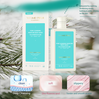 Gel douche nettoyant pour les pores en profondeur aux extraits naturels de plantes hydratant et équilibré huile d'eau pour la peau propriétés anti-oxydantes