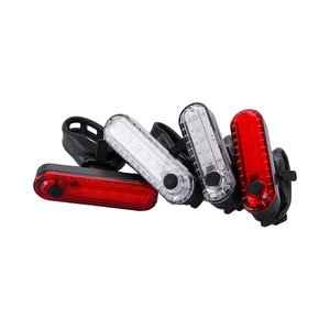 Feu arrière LED rechargeable par USB pour vélo, en plastique, montage sur tige de selle, ensemble de feux arrière pour la conduite nocturne - Product Image 1